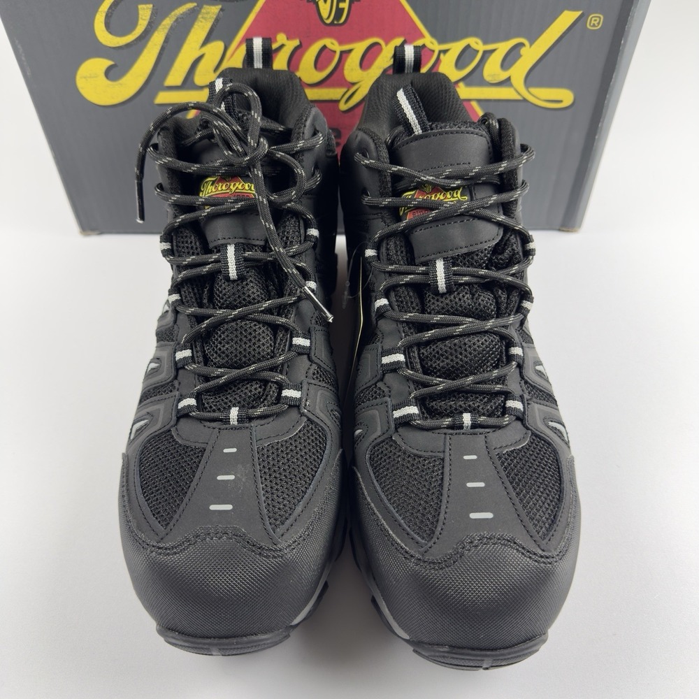 Thorogood Mens Composite Toe Waterproof Hiker Work Boot Black Size 11 Width Med - Picture 4 of 9